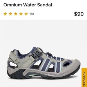Teva Omnium Sandal - Gray and Navy (New With Box)